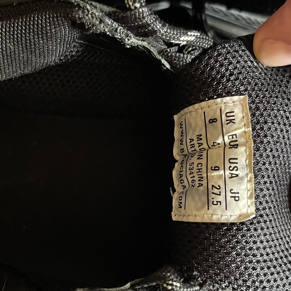 Balenciaga Black Men's Sneakers - Picture 4 of 5